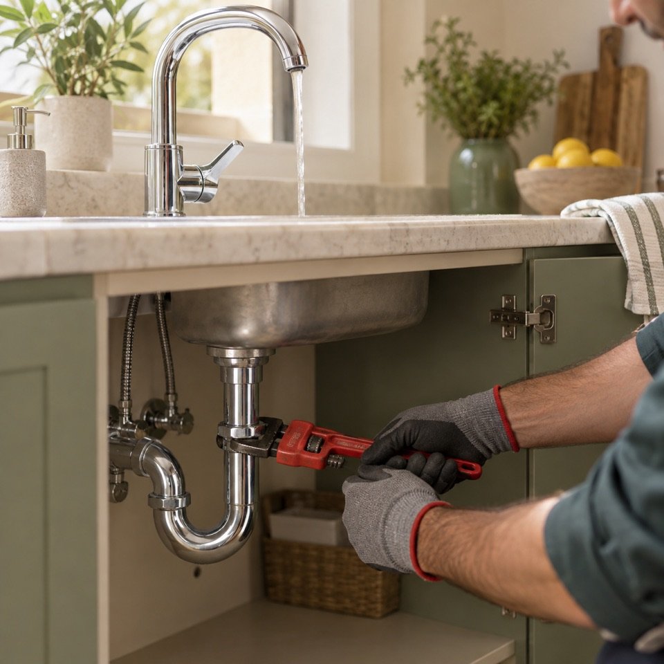Click service illustration — work-plumbing